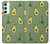 W3285 Avocado Fruit Pattern Hülle Schutzhülle Taschen und Leder Flip für Samsung Galaxy A34 5G