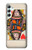 W3429 Queen Hearts Card Hülle Schutzhülle Taschen und Leder Flip für Samsung Galaxy A34 5G