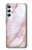 W3482 Soft Pink Marble Graphic Print Hülle Schutzhülle Taschen und Leder Flip für Samsung Galaxy A34 5G