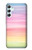 W3507 Colorful Rainbow Pastel Hülle Schutzhülle Taschen und Leder Flip für Samsung Galaxy A34 5G