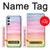 W3507 Colorful Rainbow Pastel Hülle Schutzhülle Taschen und Leder Flip für Samsung Galaxy A34 5G