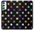 W3532 Colorful Polka Dot Hülle Schutzhülle Taschen und Leder Flip für Samsung Galaxy A34 5G