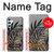 W3692 Gray Black Palm Leaves Hülle Schutzhülle Taschen und Leder Flip für Samsung Galaxy A34 5G