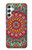 W3694 Hippie Art Pattern Hülle Schutzhülle Taschen und Leder Flip für Samsung Galaxy A34 5G