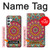 W3694 Hippie Art Pattern Hülle Schutzhülle Taschen und Leder Flip für Samsung Galaxy A34 5G