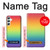 W3698 LGBT Gradient Pride Flag Hülle Schutzhülle Taschen und Leder Flip für Samsung Galaxy A34 5G