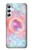 W3709 Pink Galaxy Hülle Schutzhülle Taschen und Leder Flip für Samsung Galaxy A34 5G