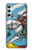 W3731 Tarot Card Knight of Swords Hülle Schutzhülle Taschen und Leder Flip für Samsung Galaxy A34 5G