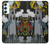 W3745 Tarot Card The Tower Hülle Schutzhülle Taschen und Leder Flip für Samsung Galaxy A34 5G