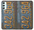 W3750 Vintage Vehicle Registration Plate Hülle Schutzhülle Taschen und Leder Flip für Samsung Galaxy A34 5G