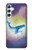 W3802 Dream Whale Pastel Fantasy Hülle Schutzhülle Taschen und Leder Flip für Samsung Galaxy A34 5G