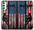 W3803 Electrician Lineman American Flag Hülle Schutzhülle Taschen und Leder Flip für Samsung Galaxy A34 5G