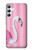 W3805 Flamingo Pink Pastel Hülle Schutzhülle Taschen und Leder Flip für Samsung Galaxy A34 5G