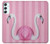 W3805 Flamingo Pink Pastel Hülle Schutzhülle Taschen und Leder Flip für Samsung Galaxy A34 5G