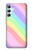W3810 Pastel Unicorn Summer Wave Hülle Schutzhülle Taschen und Leder Flip für Samsung Galaxy A34 5G