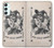 W3818 Vintage Playing Card Hülle Schutzhülle Taschen und Leder Flip für Samsung Galaxy A34 5G