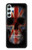 W3848 United Kingdom Flag Skull Hülle Schutzhülle Taschen und Leder Flip für Samsung Galaxy A34 5G