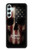 W3850 American Flag Skull Hülle Schutzhülle Taschen und Leder Flip für Samsung Galaxy A34 5G
