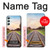 W3866 Railway Straight Train Track Hülle Schutzhülle Taschen und Leder Flip für Samsung Galaxy A34 5G