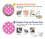 W2358 Pink Polka Dots Hülle Schutzhülle Taschen und Leder Flip für Samsung Galaxy A54 5G