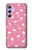 W2858 Pink Flamingo Pattern Hülle Schutzhülle Taschen und Leder Flip für Samsung Galaxy A54 5G