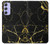 W2896 Gold Marble Graphic Printed Hülle Schutzhülle Taschen und Leder Flip für Samsung Galaxy A54 5G