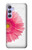 W3044 Vintage Pink Gerbera Daisy Hülle Schutzhülle Taschen und Leder Flip für Samsung Galaxy A54 5G