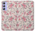 W3095 Vintage Rose Pattern Hülle Schutzhülle Taschen und Leder Flip für Samsung Galaxy A54 5G