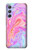 W3444 Digital Art Colorful Liquid Hülle Schutzhülle Taschen und Leder Flip für Samsung Galaxy A54 5G