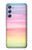 W3507 Colorful Rainbow Pastel Hülle Schutzhülle Taschen und Leder Flip für Samsung Galaxy A54 5G