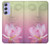 W3511 Lotus flower Buddhism Hülle Schutzhülle Taschen und Leder Flip für Samsung Galaxy A54 5G