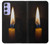 W3530 Buddha Candle Burning Hülle Schutzhülle Taschen und Leder Flip für Samsung Galaxy A54 5G
