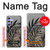 W3692 Gray Black Palm Leaves Hülle Schutzhülle Taschen und Leder Flip für Samsung Galaxy A54 5G