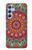 W3694 Hippie Art Pattern Hülle Schutzhülle Taschen und Leder Flip für Samsung Galaxy A54 5G