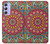W3694 Hippie Art Pattern Hülle Schutzhülle Taschen und Leder Flip für Samsung Galaxy A54 5G