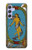 W3746 Tarot Card The World Hülle Schutzhülle Taschen und Leder Flip für Samsung Galaxy A54 5G