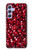 W3757 Pomegranate Hülle Schutzhülle Taschen und Leder Flip für Samsung Galaxy A54 5G