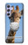 W3806 Funny Giraffe Hülle Schutzhülle Taschen und Leder Flip für Samsung Galaxy A54 5G