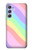 W3810 Pastel Unicorn Summer Wave Hülle Schutzhülle Taschen und Leder Flip für Samsung Galaxy A54 5G