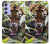 W3838 Barking Bengal Tiger Hülle Schutzhülle Taschen und Leder Flip für Samsung Galaxy A54 5G
