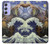 W3851 World of Art Van Gogh Hokusai Da Vinci Hülle Schutzhülle Taschen und Leder Flip für Samsung Galaxy A54 5G