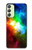 W2312 Colorful Rainbow Space Galaxy Hülle Schutzhülle Taschen und Leder Flip für Samsung Galaxy A24 4G