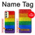 W2683 Rainbow LGBT Pride Flag Hülle Schutzhülle Taschen und Leder Flip für Samsung Galaxy A24 4G