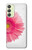 W3044 Vintage Pink Gerbera Daisy Hülle Schutzhülle Taschen und Leder Flip für Samsung Galaxy A24 4G