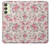 W3095 Vintage Rose Pattern Hülle Schutzhülle Taschen und Leder Flip für Samsung Galaxy A24 4G