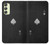 W3152 Black Ace of Spade Hülle Schutzhülle Taschen und Leder Flip für Samsung Galaxy A24 4G