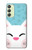 W3542 Cute Cat Cartoon Hülle Schutzhülle Taschen und Leder Flip für Samsung Galaxy A24 4G