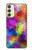 W3677 Colorful Brick Mosaics Hülle Schutzhülle Taschen und Leder Flip für Samsung Galaxy A24 4G
