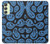 W3679 Cute Ghost Pattern Hülle Schutzhülle Taschen und Leder Flip für Samsung Galaxy A24 4G