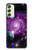 W3689 Galaxy Outer Space Planet Hülle Schutzhülle Taschen und Leder Flip für Samsung Galaxy A24 4G